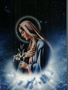 *Religious Postcard-"Our Holy Maria" -/ {+Pro-4} - Picture 1 of 2