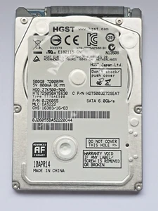 500 GB SATA HGST HTE725050A7E630 7200 RPM 32MB HDD 2.5" interne Festplatte - Picture 1 of 1