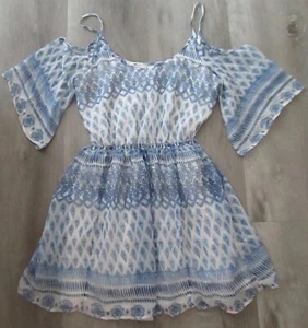 NWT! HOLLISTER COLD SHOULDER LINED SUNDRESS WOMENS SZ S BEACHY. BOHO. FREE SHIP! - Picture 1 of 6