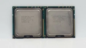 Lot of 2 Intel Xeon X5650 2.66GHz 12MB/ 6.40GT/s SLBV3 Socket LGA1366 CPU - Picture 1 of 1
