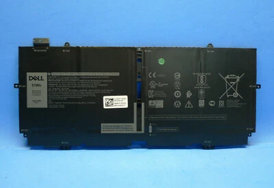 Batería genuina para computadora portátil Dell XPS 13 7390 2 en 1 4 celdas 51Wh 7,6V 52TWH Foto 1 de 2