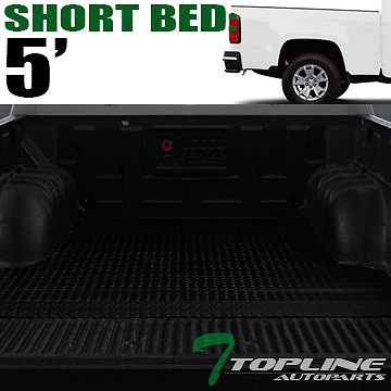 Topline For 2015-2022 Colorado/Canyon 5' Rubber Truck Bed Trunk Mat Liners - Blk — 第 1/2 张图片