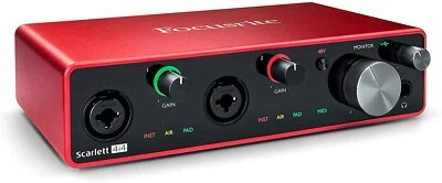 FOCUSRITE SCARLETT 4i4 (3th Gen) INTERFACCIA AUDIO USB 4 IN / 4 OUT - Immagine 1 di 2