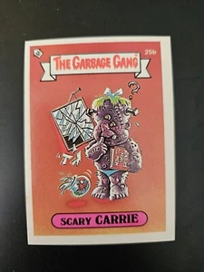 Scary Carrie 25b Unmarked Checklist Garbage Gang Card 1985 Australian Release - Picture 1 of 2