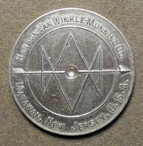 Spinner B926: Matawan, Nueva Jersey, EE. UU., Hansen - Van Winkle - Munning Co. (Po - Imagen 1 de 2