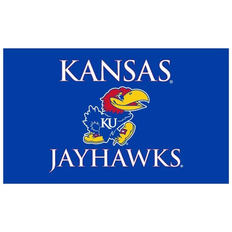 Kansas Jayhawks 3' x 5' Flag - Royal Cover