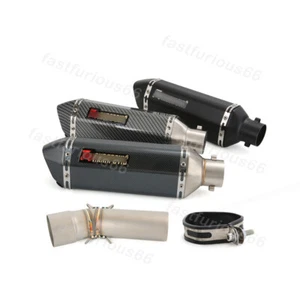 51MM Tips For BMW F800GS F650GS F700GS Left Exhaust System Muffler Mid Link Pipe - Picture 1 of 14