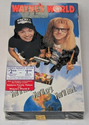 Wayne's World VHS New Sealed McDonald's Release 90s Comedy SNL Movie VTG - Image 1 of 4