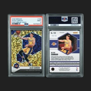 2020 Mosaic Alex Caruso Fast Break Gold PSA 9 NBA Los Angeles Lakers - Bild 1 von 3