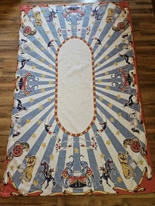 Vintage Restoration Hardware Birthday Tablecloth Circus Theme 69" x 44" - Picture 1 of 22