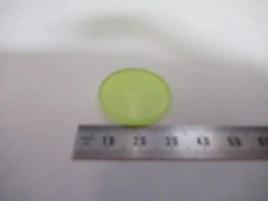 OPTICAL MICROSCOPE FILTER YELLOW SCHOTT OPTICS AS PICTURED T5-A-80 - Picture 1 of 8