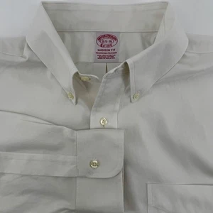 Brooks Brothers Herren 16,5 Madison Fit weiß Supima bügelfrei Stretch Hemd - Bild 1 von 10
