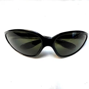 Bolle Acrylex 721 Vintage-Sonnenbrille poliertes schwarzes Gestell Vollrand für Herren - Bild 1 von 7