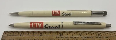Juego de bolígrafos y lápices de punto automático LTV Steel Co. Youngstown, Ohio Paper Mate NECESITA TINTA Foto 1 de 4