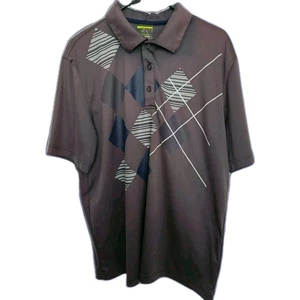 Herren großes Golf Polo "Shark" Greg Norman für Tasso Elba Play Dry grau/blau  - Bild 1 von 8