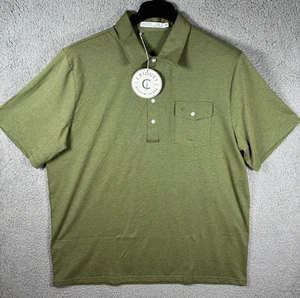 Criquet Poloshirt Herren XXL 2XL Grün Stretch Golf Performance Tasche Neu mit Etikett - Bild 1 von 9