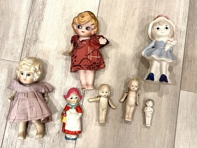 Antique Vintage 3 Small & Tiny Frozen Charolettes & 4 W Movable Arms - Image 1 of 4