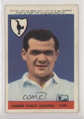 1958-59 A&BC Futbolistas Len Duquemin Leonard Stanley Duquemin #34 Rookie RC 7ut Foto 1 de 3