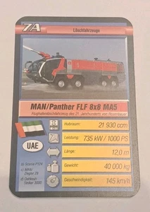 MAN/Panther FLF 8x8 MA5 - Flughafenlöschfahrz. - 7A - Einzelkarte - Quartett (6) - Bild 1 von 1