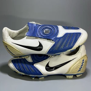 Nike Total 90 Laser II Football US 5.5Y UK 5 White/Blue - Picture 1 of 8