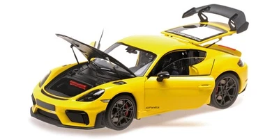 Minichamps 1/18 PORSCHE CAYMAN GT4 RS YELLOW WEISSACH PACKAGE 2024 - 110062124 - Image 1 of 4