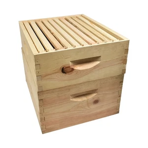 GoodLand Bee Supply GL-E2-2B1SK Beekeeping Double Deep Beehive Kit - Picture 1 of 7