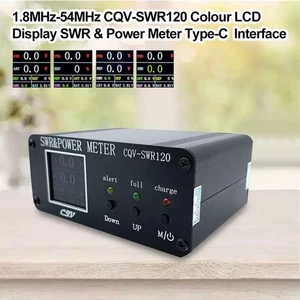 CQV-SWR120 120W SWR & Power Standing Wave Meter Full Color HD Display FM-AM-SSB - Bild 1 von 9