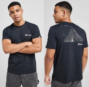 BERGHAUS MOUNTAIN T-SHIRT MENS BLACK - Picture 1 of 2