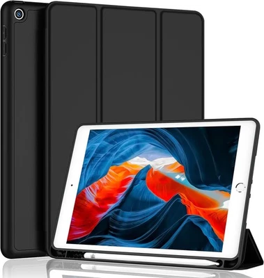 iPad 9th 8th 7th Generation 10.2" Smart Cover Case for Apple Tablet w/ Soft Skin - Image 1 of 4