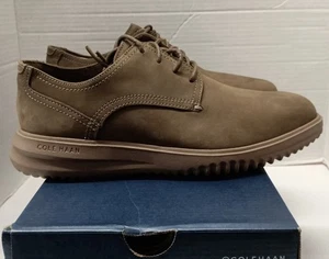 Cole Haan Grand+ elegante Oxford-Schuhe schlicht braun Nubukleder C39619 Herren Größe 8 - Bild 1 von 7