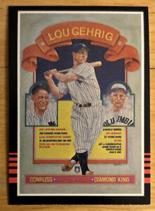 1985 Donruss Lou Gehrig “Iron Horse” Diamond King Baseball Card #635 Mid-Grade