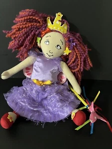 Mochila de muñeca de peluche Nancy de fantasía hada princesa libro hilo púrpura vestir fingir - Imagen 1 de 6