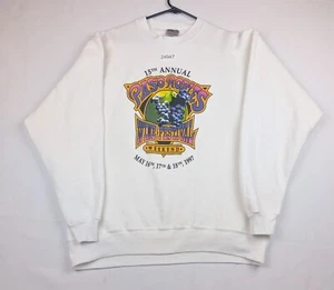 Vintage 15th Annual Paso Robles Wine Festival Mai 1997 Oneita Sweatshirt Herren XL - Bild 1 von 5