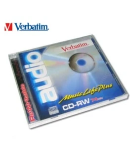 RARE VERBATIM CD-RW 74 AUDIO 74 min Blank Digital Audio Music Life Plus Neuf New - Photo 1/5