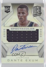 2014 Panini Spectra Spectacular Swatch Signatures /35 Dante Exum Rookie Auto RC