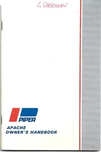 Piper Apache Owner's Handbook Models PA-23 and PA-23-160 - Revised 1967 - Picture 1 of 4