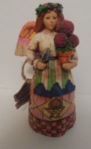 Jim Shore ANGEL OF PERSISTENCE Figure Flower Gardener Heartwood Creek 2002 NIB - Picture 1 of 18