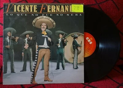 VICENTE FERNANDEZ ** Lo Que Fue No Sera ** RARE COVER 1983 Spain LP JUAN GABRIEL - Image 1 of 4