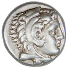 Antyczna srebrna drachma Aleksander Wielki. 