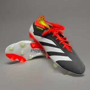 Adidas Predator Elite FG Cleats IE1802 Black/White/Solar Red - Men’s 7 Women’s 8 - Picture 1 of 8