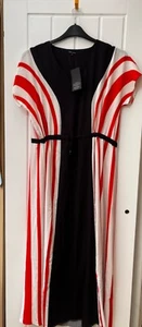 Size 14 - Love Mark Heyes Stripe Print Maxi Dress - Picture 1 of 7