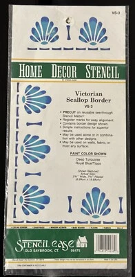 Home Decor Stencil Ease VS-3 Victorian Scallop Border New With Instructions - Image 1 of 4