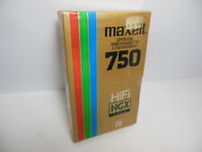 New Old Stock Sealed MAXELL HGX L-750 Hi Fi BETA VIDEO TAPE HGX GOLD 