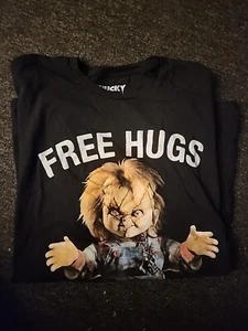 Chucky Free Hugs Childs Play Horror Movie Funny T-Shirt Unisex Shirt XXL  - Picture 1 of 3