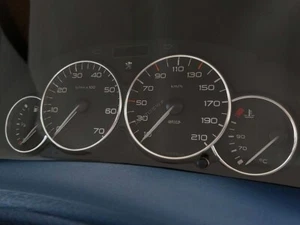 For Peugeot 206 1998-2012 Polished Aluminum Trim Rings Instrument Cluster 4pcs - Bild 1 von 12