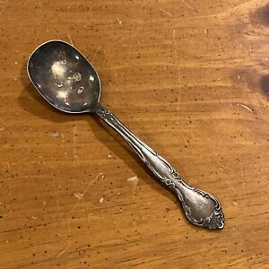 VTG ONEIDA COMMUNITY 4 1/4 MELBOURNE ? Silver Baby Relish SPOON Small Sterling ?