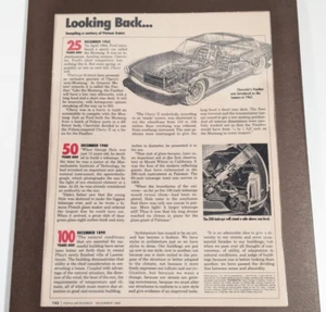 1990 Popular Science "Looking Back" Laminated | Framed 9.5x12 Display | Retro - Picture 1 of 9