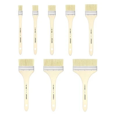 XDT#2801 Hake Paint Brush Hog Bristle Extra Long Handle - image 1 of 4