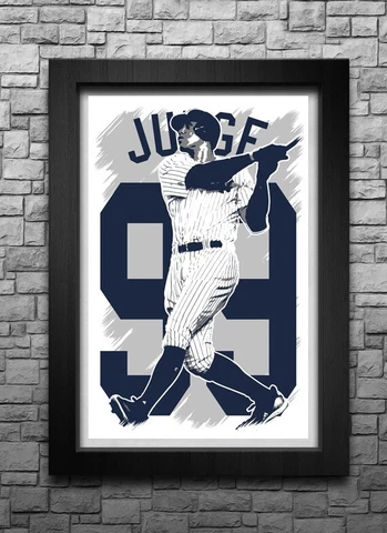 AARON JUDGE art print/poster NEW YORK YANKEES FREE S&H! JERSEY Cover