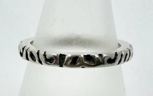 SILPADA R3357 STERLING 925 STACKABLE CARVED ETERNITY BAND SIZE 7 RINGS (T106) - Picture 1 of 6